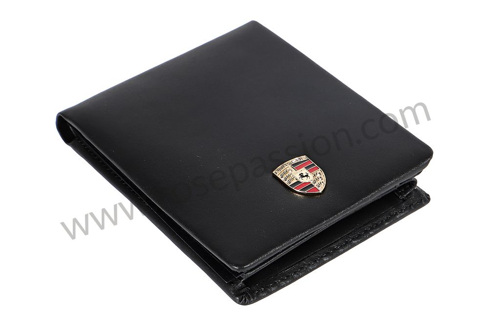 P1000898 - WAP0300200NGBH - BLACK WALLET WITH CREST for Porsche