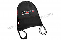 P574743 - SPORT TAS MET DRAAGSTRING - ZWART voor Porsche 