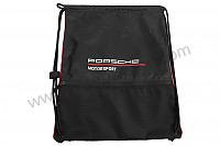 P574743 - SPORT TAS MET DRAAGSTRING - ZWART voor Porsche 