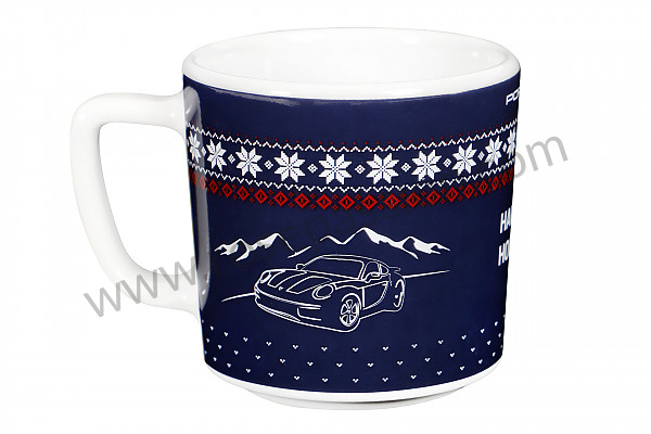 P1038040 - COLLECTOR ESPRESSO CUP N°2 CHRISTMAS - BLUE/RED for Porsche 