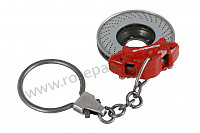 P87339 - Disc and caliper key ring for Porsche 