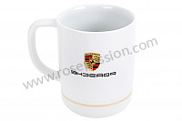 P1765 - Caneca de café emblema para Porsche 