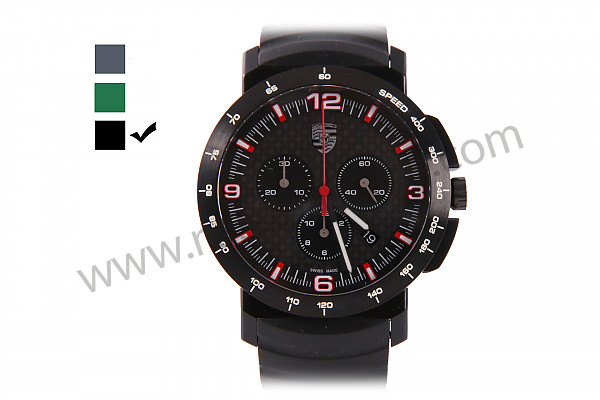 P232413 - Montre chrono sport - noir pour Porsche 