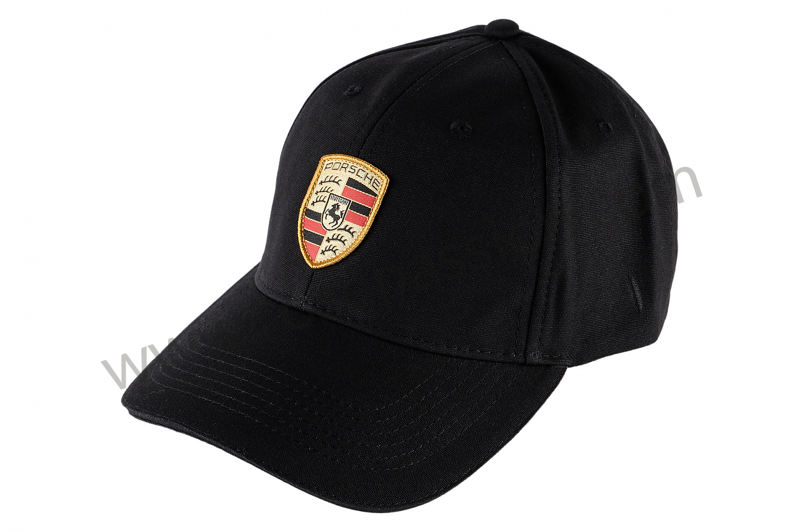 Casquette avec blason de la marque Porsche noire : : Mode