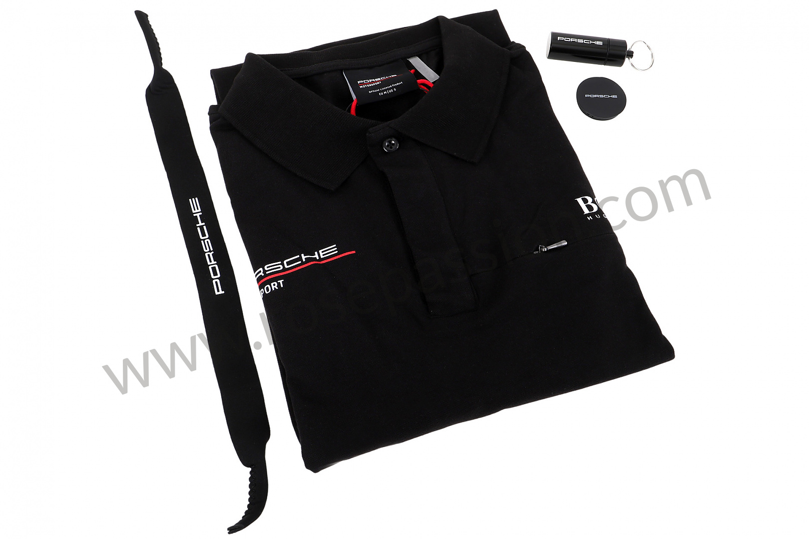 P574838 - WAP43200M0L0MS - MEN'S POLO SHIRT BLACK for Porsche P574838 - WAP43200M0L0MS - MEN'S POLO SHIRT BLACK for Porsche