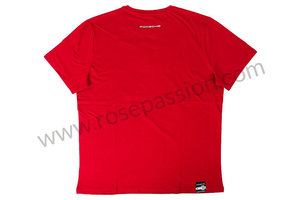 P1022486 WAP6710XL0PESS MEN S T SHIRT BORDEAUX RED for Porsche