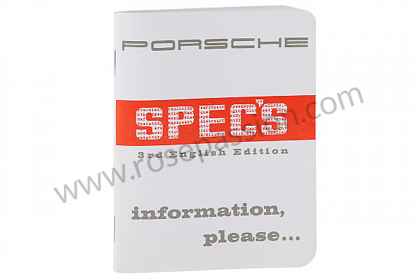 P98510 - Boekje nummers-spanmomenten-tolerantie-specificaties in het engels (een schat aan informatie)  voor Porsche 356 pré-a • 1954 • 1300 s (589 / 2) • Cabrio pré a • Manuele bak 4 versnellingen