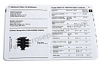 P98699 - Livret cotes - couples de serrage-tolérance-spécifications en anglais ( une mine d'information) pour Porsche 