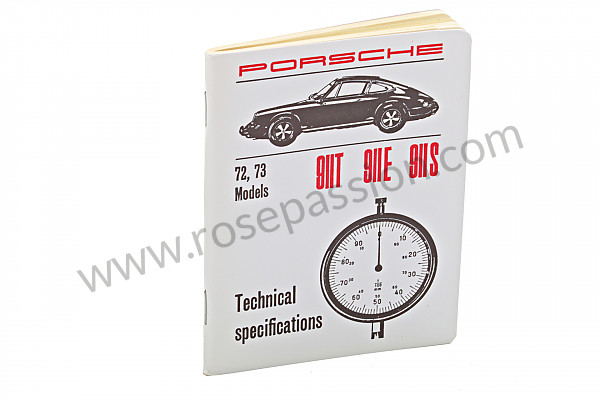 P111287 - Typen-masse-toleranzen für Porsche 911 Classic • 1973 • 2.4t • Targa • 4-gang-handschaltgetriebe