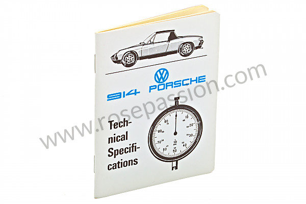 P98692 - Boekje nummers-spanmomenten-tolerantie-specificaties in het engels (een schat aan informatie)  voor Porsche 914 • 1970 • 914 / 4 1.7 • Manuele bak 5 versnellingen