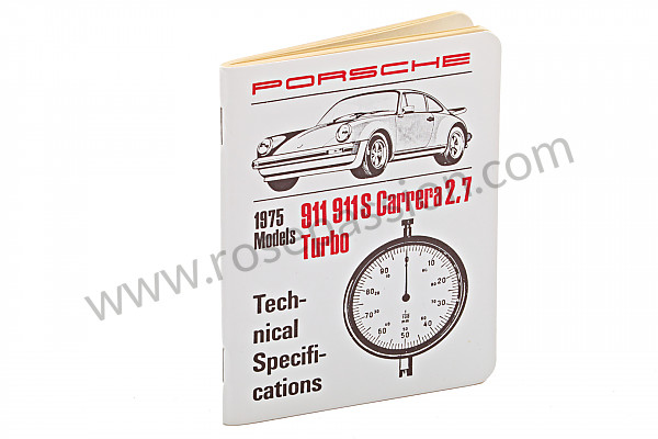 P98689 - Livret cotes - couples de serrage-tolérance-spécifications en anglais ( une mine d'information) pour Porsche 