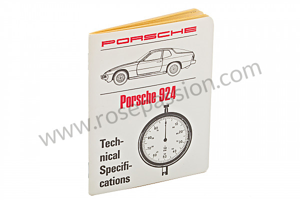 P98694 - Scheda tipi-quo.-tol. 924s per Porsche 