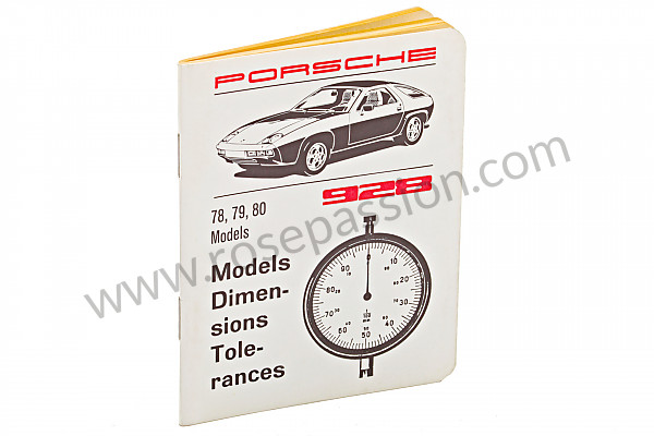 P99153 - Boekje nummers-spanmomenten-tolerantie-specificaties in het engels (een schat aan informatie)  voor Porsche 928 • 1979 • 928 4.5 • Coupe • Automatische versnellingsbak