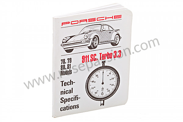 P98693 - Boekje nummers-spanmomenten-tolerantie-specificaties in het engels (een schat aan informatie)  voor Porsche 911 G • 1981 • 3.0sc • Targa • Manuele bak 5 versnellingen