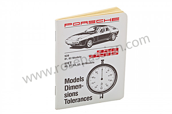 P99203 - Boekje nummers-spanmomenten-tolerantie-specificaties in het engels (een schat aan informatie)  voor Porsche 928 • 1982 • 928 4.5 • Coupe • Manuele bak 5 versnellingen