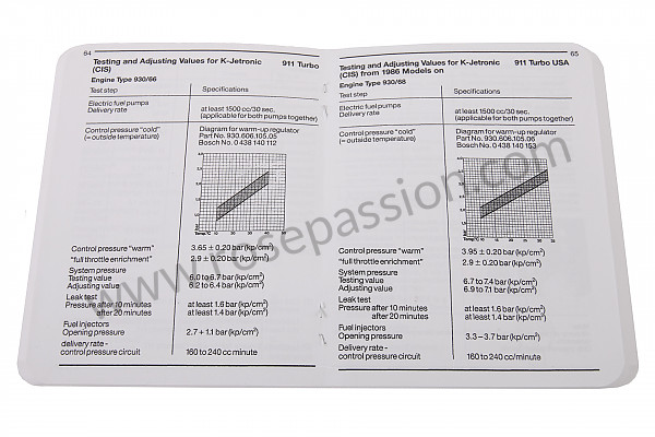 P98691 - Livret cotes - couples de serrage-tolérance-spécifications en anglais ( une mine d'information) pour Porsche 