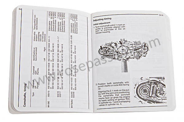 P98697 - Livret cotes - couples de serrage-tolérance-spécifications en anglais ( une mine d'information) pour Porsche 911 Turbo / 911T / GT2 / 965 • 1983 • 3.3 turbo • Coupe • Boite manuelle 4 vitesses