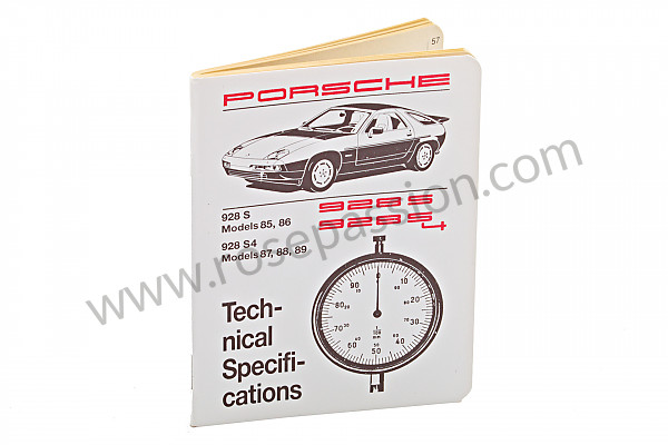 P98690 - Boekje nummers-spanmomenten-tolerantie-specificaties in het engels (een schat aan informatie)  voor Porsche 