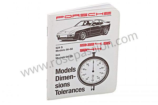 P105887 - Boekje nummers-spanmomenten-tolerantie-specificaties in het engels (een schat aan informatie)  voor Porsche 944 • 1986 • 944 2.5 • Coupe • Manuele bak 5 versnellingen