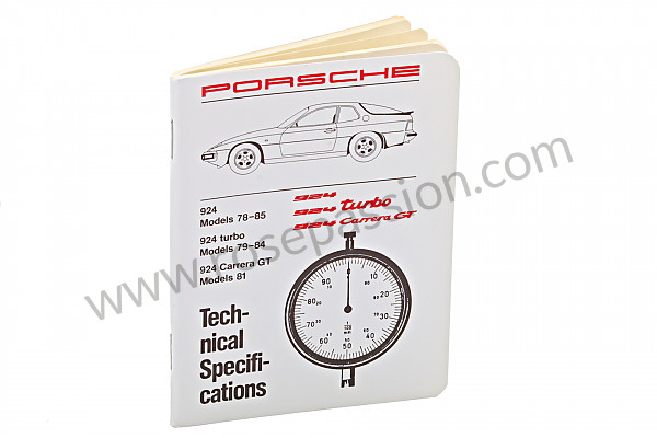 P105888 - Livret cotes - couples de serrage-tolérance-spécifications en anglais ( une mine d'information) pour Porsche 924 • 1984 • 924 turbo • Coupe • Boite manuelle 5 vitesses