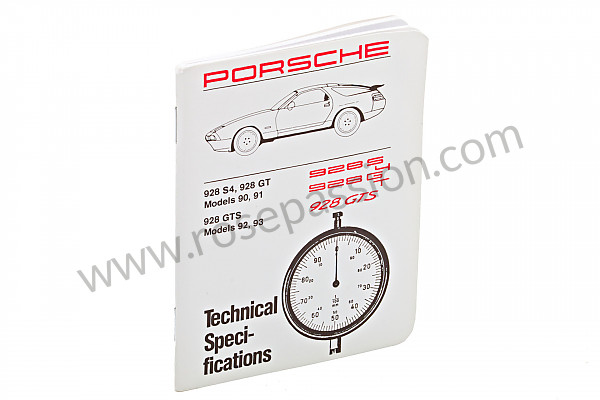 P111305 - Boekje nummers-spanmomenten-tolerantie-specificaties in het engels (een schat aan informatie)  voor Porsche 928 • 1993 • 928 gts • Coupe • Manuele bak 5 versnellingen