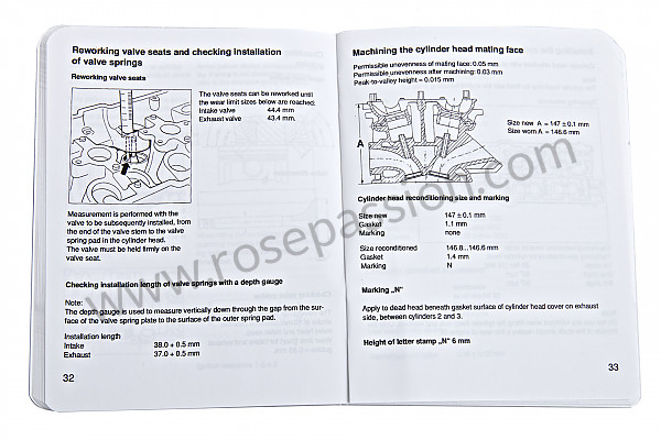 P111307 - Livret cotes - couples de serrage-tolérance-spécifications en anglais ( une mine d'information) pour Porsche 968 • 1992 • 968 • Coupe • Boite auto