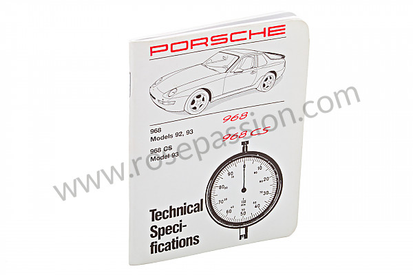 P111307 - Technical data for Porsche 