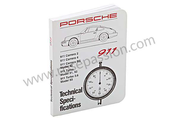 P99143 - Scheda tipi-quo.-toller. per Porsche 964 / 911 Carrera 2/4 • 1993 • 964 carrera 2 • Speedster • Cambio manuale 5 marce