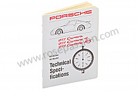 P98696 - Boekje nummers-spanmomenten-tolerantie-specificaties in het engels (een schat aan informatie)  voor Porsche 
