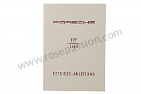 P78987 - User and technical manual for your vehicle in german 356 a for Porsche 356a • 1957 • 1500 carrera gs (547 / 1) • Speedster a t1 • Manual gearbox, 4 speed