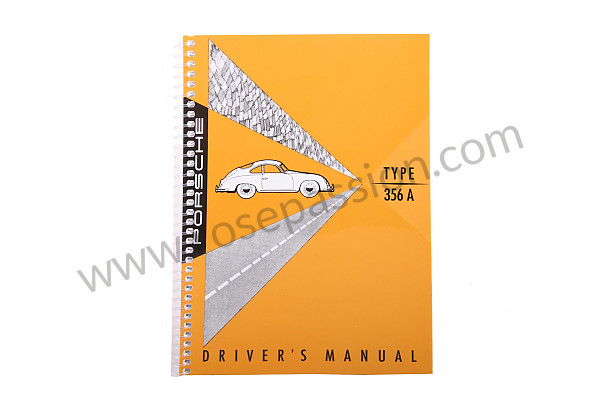 P80934 - User and technical manual for your vehicle in english 356 a for Porsche 356a • 1955 • 1300 (506 / 2) • Speedster a t1 • Manual gearbox, 4 speed