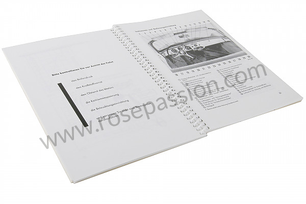 P86114 - User and technical manual for your vehicle in german 356 b for Porsche 