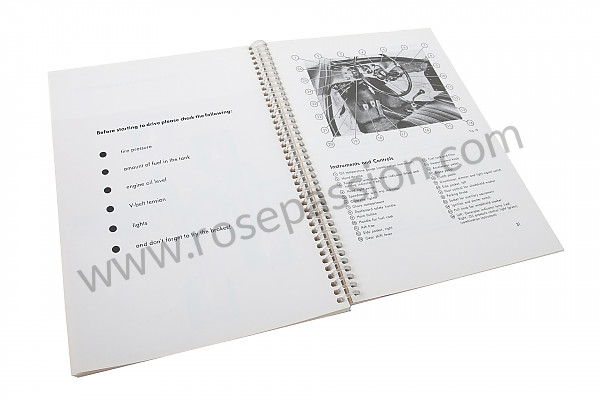 P80959 - Betriebsanleitung und technisches handbuch für ihr fahrzeug auf englisch 356 b für Porsche 356B T6 • 1963 • 1600 super 90 (616 / 7 t6) • Cabrio b t6 • 4-gang-handschaltgetriebe