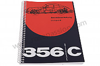 P80968 - Manual utilização e técnico do seu veículo em alemão 356 c para Porsche 356C • 1963 • 1600 sc (616 / 16) • Cabrio c • Caixa manual 4 velocidades