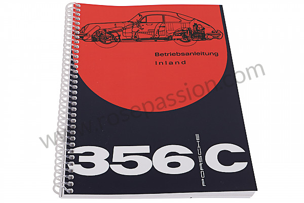 P80968 - User and technical manual for your vehicle in german 356 c for Porsche 