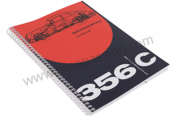 P80968 - User and technical manual for your vehicle in german 356 c for Porsche 