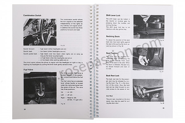 P80883 - Gebruiks- en technische handleiding van uw voertuig in het engels 356 c voor Porsche 356C • 1965 • 1600 c (616 / 15) • Coupe karmann c • Manuele bak 4 versnellingen