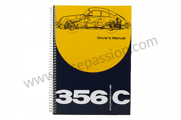 P80883 - Manuale d'uso e tecnico del veicolo in inglese 356 c per Porsche 356C • 1963 • 1600 sc (616 / 16) • Coupe reutter c • Cambio manuale 4 marce