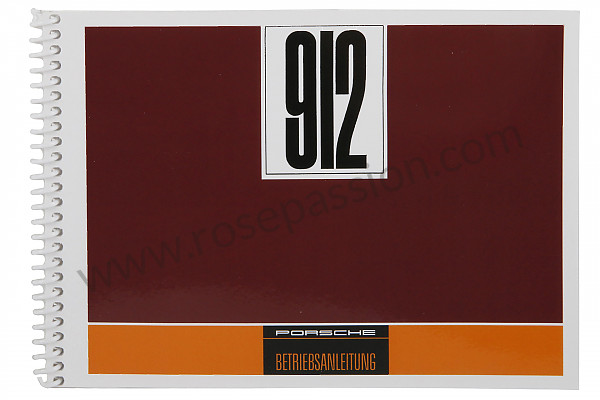 P80958 - User and technical manual for your vehicle in german 912 1967 for Porsche 