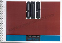 P80928 - Betriebsanleitung und technisches handbuch für ihr fahrzeug auf französisch 911 s 1967 für Porsche 