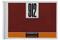 P86115 - Manuale d'uso e tecnico del veicolo in tedesco 912 1968 per Porsche 