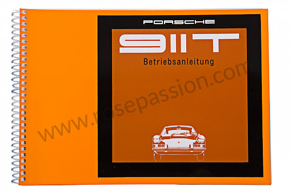 P85080 - Gebruiks- en technische handleiding van uw voertuig in het duits 911 t 1968 voor Porsche 