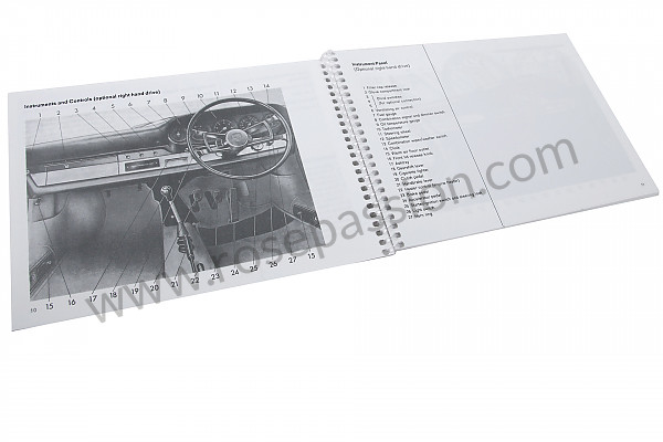 P80979 - Manual de utilización y técnico de su vehículo en inglés 911 t 1968 para Porsche 911 Classic • 1968 • 2.0t • Targa • Caja manual de 4 velocidades