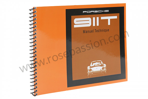 P80965 - User and technical manual for your vehicle in french 911 t 1968 for Porsche 