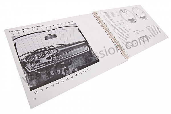 P80952 - Betriebsanleitung und technisches handbuch für ihr fahrzeug auf deutsch 911 t 1969 für Porsche 