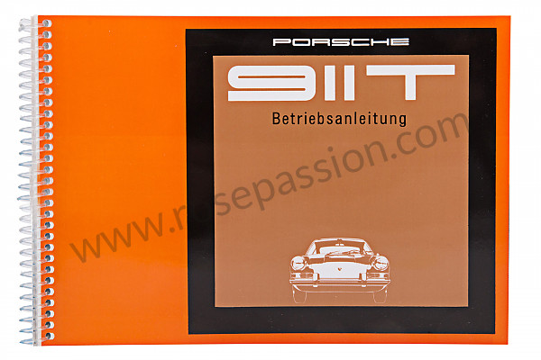 P80952 - User and technical manual for your vehicle in german 911 t 1969 for Porsche 