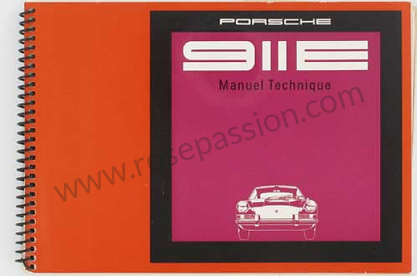 P79485 - Handleiding en technische documentatie van het voertuig in het frans voor Porsche 911 Classic • 1969 • 2.0e • Targa • Manuele bak 5 versnellingen