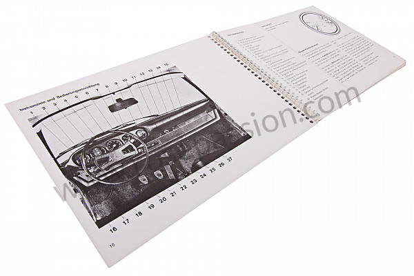 P81904 - Betriebsanleitung und technisches handbuch für ihr fahrzeug auf deutsch 911 s 1969 für Porsche 