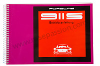 P81904 - User and technical manual for your vehicle in german 911 s 1969 for Porsche 