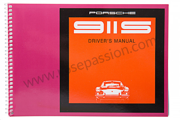 P80975 - Manuale d'uso e tecnico del veicolo in inglese 911 s 1969 per Porsche 